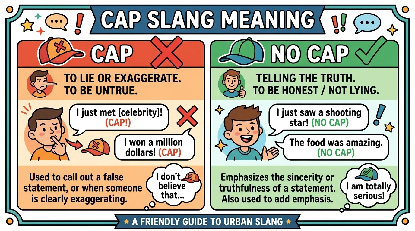 What Does Cap Meaning in Slang