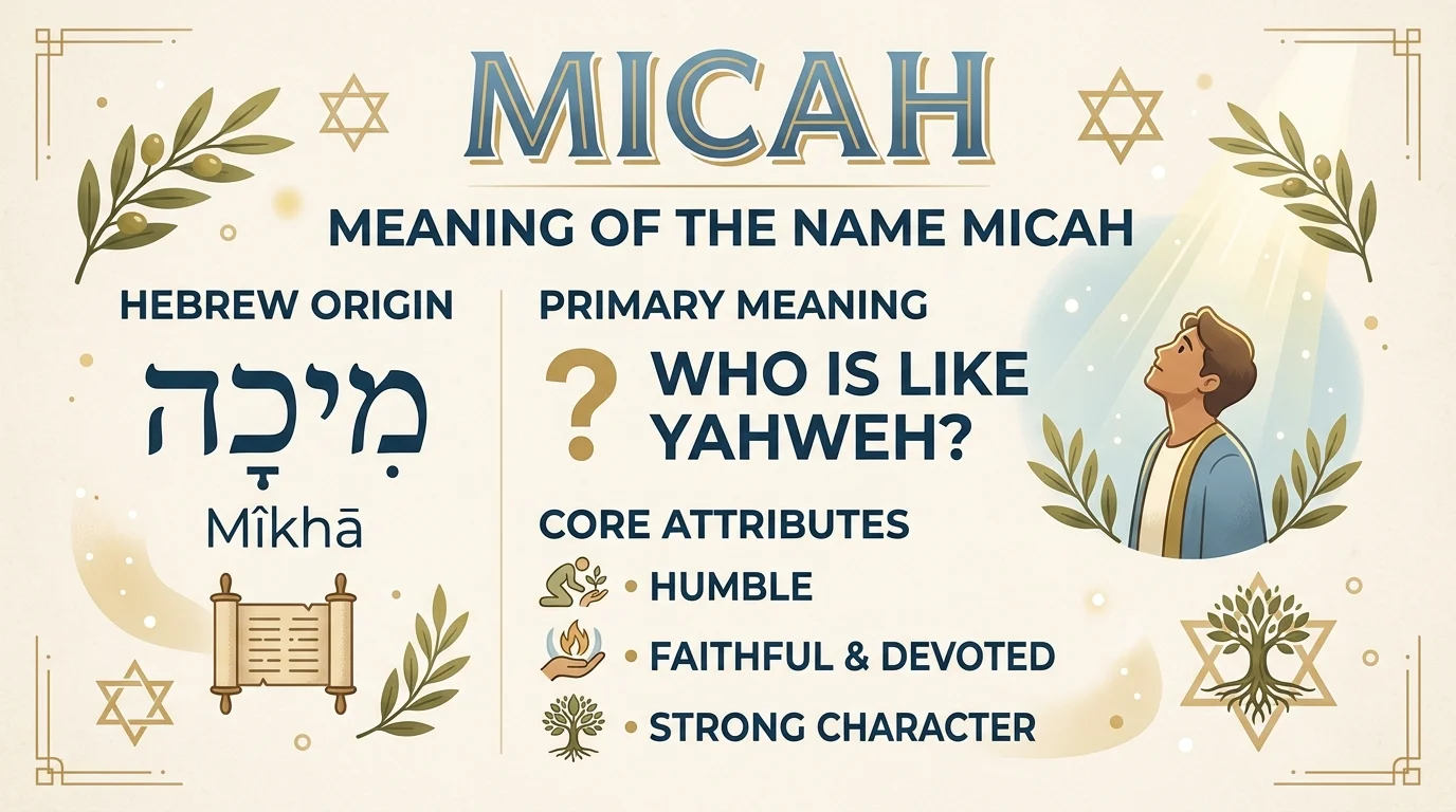 What Does Micah Meaning