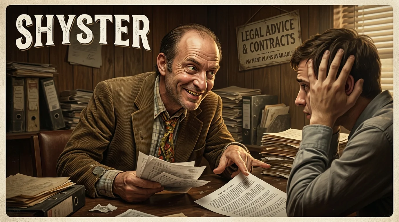 What Does Shyster Meaning