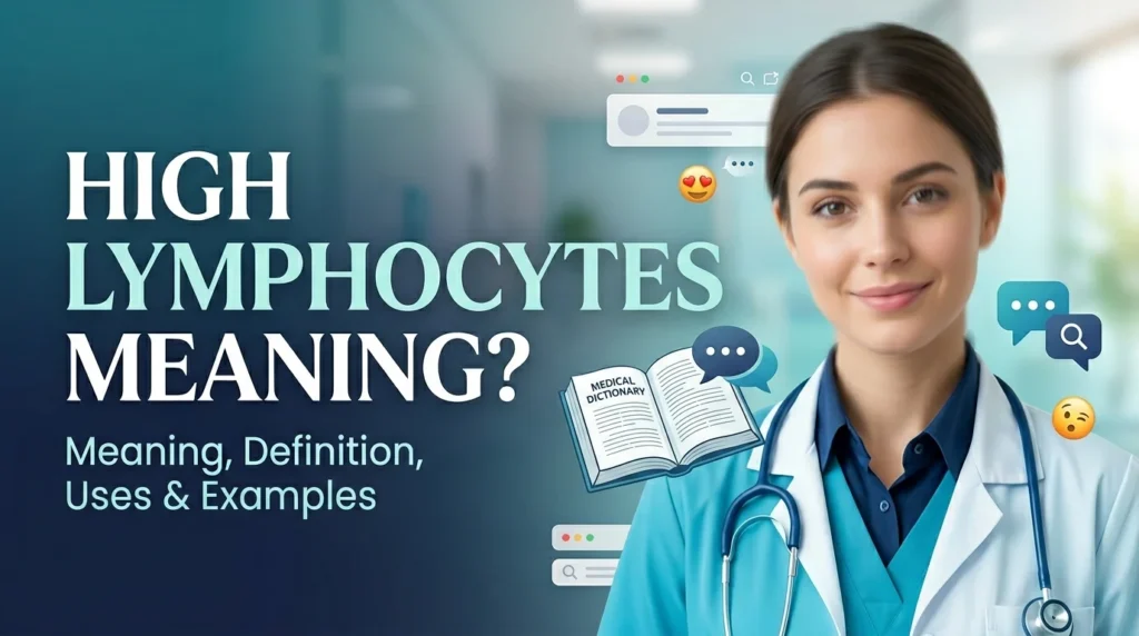 high lymphocytes meaning