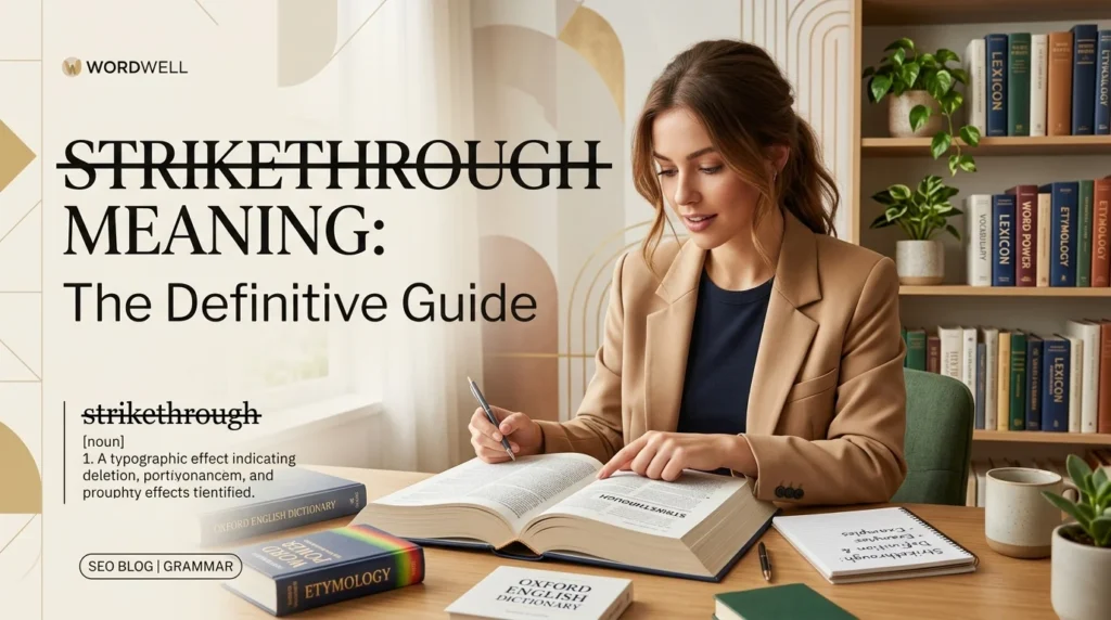 strikethrough meaning