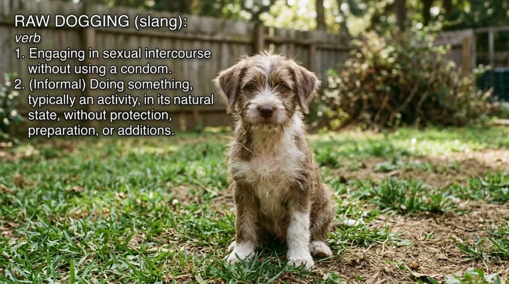 raw dogging meaning